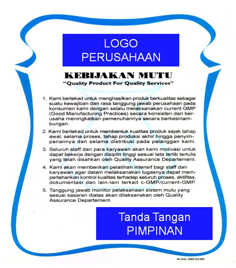 Quality Management System QMS  Bambang Priyambodos Weblog